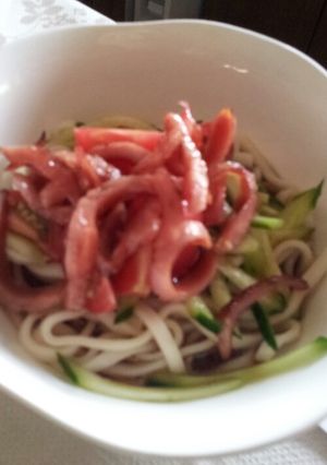 夏バテには冷やしうどん-レシピのメイン写真