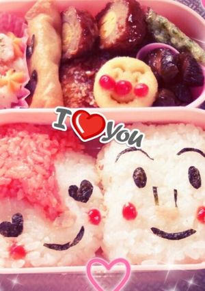 キャラ弁*ドキンちゃん&食パンマン-レシピのメイン写真
