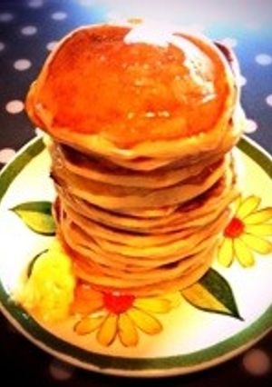 バナナとヨーグルトのホットケーキ-レシピのメイン写真