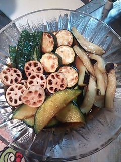 簡単ウマイ☆素揚げ野菜のめんつゆ浸し☆-レシピのメイン写真