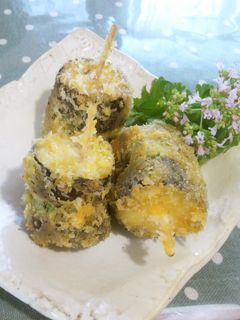 茄子の大葉チーズのはさみ揚げ-レシピのメイン写真