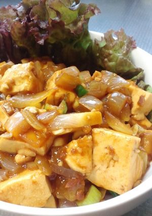 肉なし！玉ねぎの麻婆豆腐☆-レシピのメイン写真
