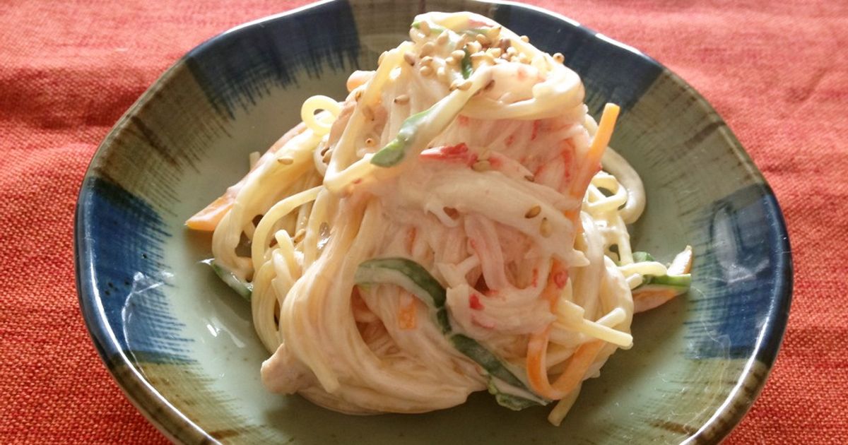 彩り野菜のスパゲッティサラダ by にっくぅ～ 【クックパッド】 簡単