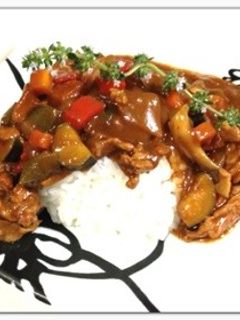 夏野菜でハヤシライス(≧∇≦)-レシピのメイン写真