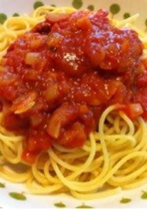 さっぱり系♪簡単シーフードトマトパスタ♥-レシピのメイン写真