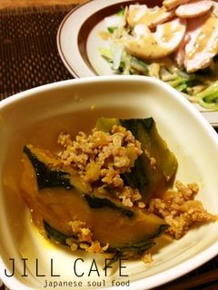 ひき肉とかぼちゃの煮物-レシピのメイン写真