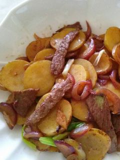 じゃがいもと牛肉の中華風炒め-レシピのメイン写真