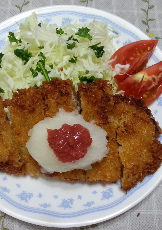 おろし梅ソースとんかつ-レシピのメイン写真