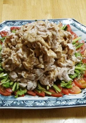 冷しゃぶ胡麻ダレポン酢ミックススペシャル-レシピのメイン写真