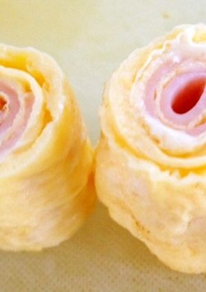 超簡単♪ハムと卵のクルクル巻き♪-レシピのメイン写真