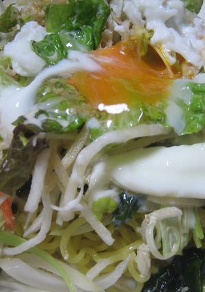 サラダたっぷり冷やしラーメン-レシピのメイン写真