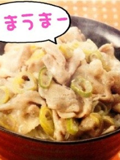 豚バラネギ塩丼-レシピのメイン写真