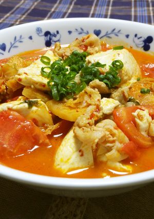 豚肉と豆腐のトマトキムチ煮-レシピのメイン写真