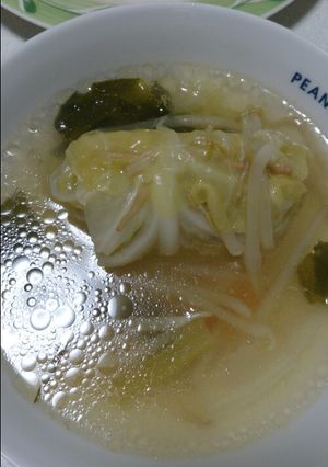 肉巻きキャベツの中華スープ-レシピのメイン写真