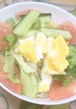暑い夏にさっぱりと!サラダ素麺-レシピのメイン写真