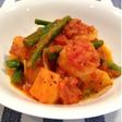 じゃがいもとインゲンのトマト煮