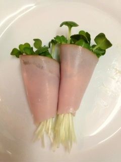お弁当に☆ハムのかいわれ巻き-レシピのメイン写真