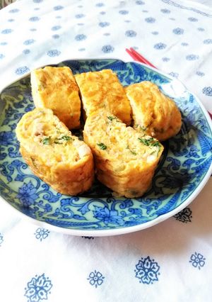 お弁当に☆ツナとパセリの卵焼き-レシピのメイン写真