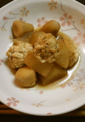 簡単もう１品♪里芋と大根と肉団子の煮物-レシピのメイン写真