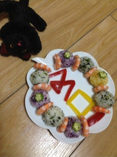 Moi♫夏の3色手鞠寿司-レシピのメイン写真