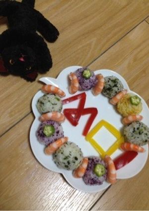 Moi♫夏の3色手鞠寿司-レシピのメイン写真
