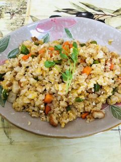 常備野菜でパラパラ簡単焼き飯(炒飯)♬-レシピのメイン写真