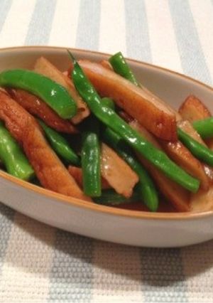 インゲンと薩摩揚げの煮物-レシピのメイン写真