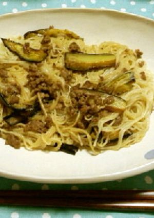 茄子のそうめんチャンプル-レシピのメイン写真