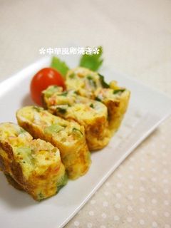 お弁当に✿ザーサイ入り中華風卵焼き-レシピのメイン写真