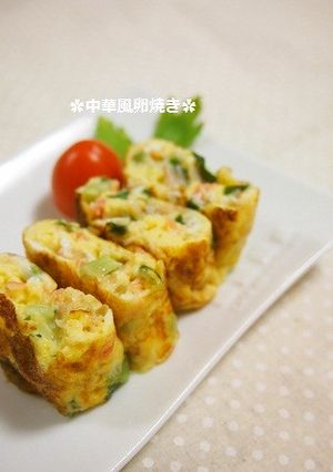 お弁当に✿ザーサイ入り中華風卵焼き-レシピのメイン写真