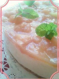 桃の季節到来☆豆腐ヨーグルトでデザート4-レシピのメイン写真