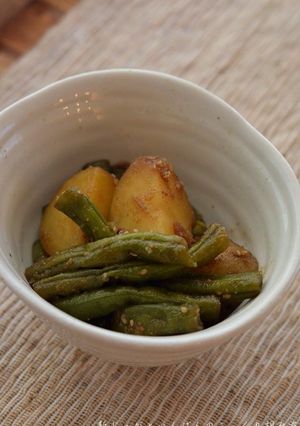 新じゃがといんげんのこっくり胡麻煮-レシピのメイン写真