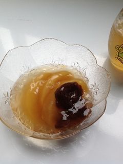 梅酒ジュレがけ大人なりんごコンポート-レシピのメイン写真