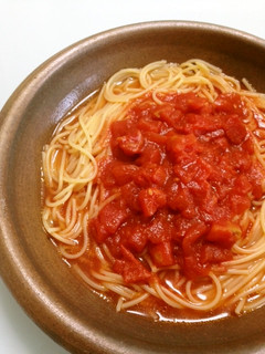 夏休み包丁不使用☆絶品トマトランチパスタ-レシピのメイン写真