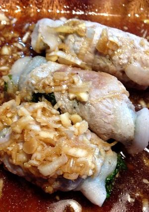 サニーレタスの肉巻きネギソースかけ-レシピのメイン写真