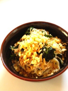 たぬきワカメ素麺-レシピのメイン写真