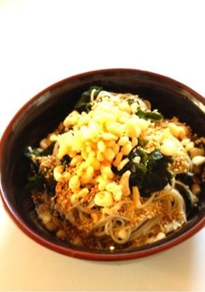 たぬきワカメ素麺-レシピのメイン写真