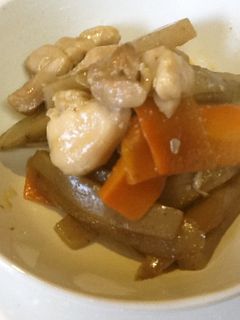 鶏とごぼうの炒め煮-レシピのメイン写真
