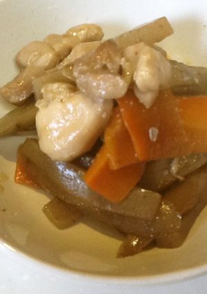 鶏とごぼうの炒め煮-レシピのメイン写真