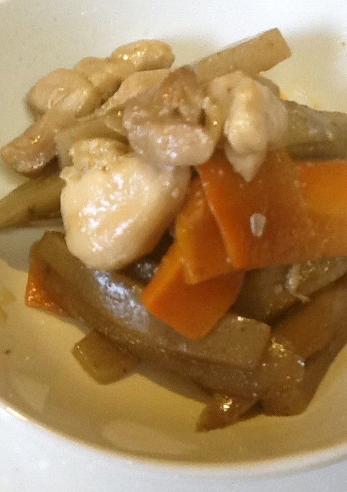 鶏とごぼうの炒め煮-レシピのメイン写真