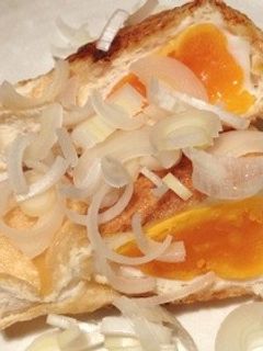 卵の油揚げ巾着焼き-レシピのメイン写真