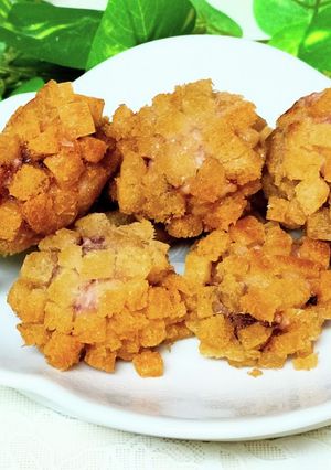 簡単！！　いかゲソ＆海老のクルトン揚げ-レシピのメイン写真