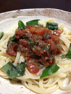 トマトの冷製パスタ-レシピのメイン写真