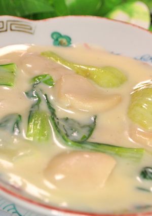 中華は簡単！！　青梗菜と帆立のクリーム煮-レシピのメイン写真
