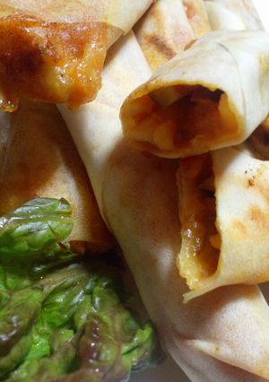 旨…美味しいレトルトカレーで焼き春巻き-レシピのメイン写真