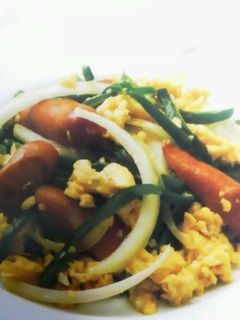 野菜とウインナーの卵炒め-レシピのメイン写真