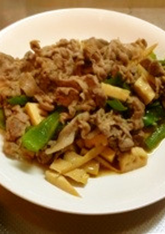 豚肉とたけのこの中華炒め-レシピのメイン写真