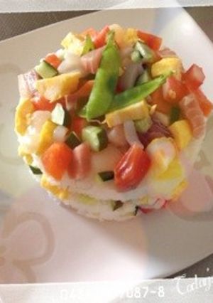 お寿司ケーキ-レシピのメイン写真