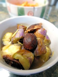 小さな野菜のおかず★茄子と干し椎茸の煮物-レシピのメイン写真