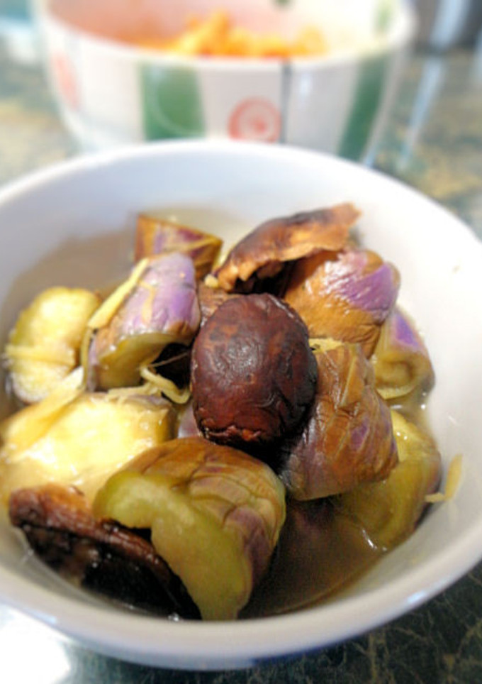 小さな野菜のおかず★茄子と干し椎茸の煮物-レシピのメイン写真